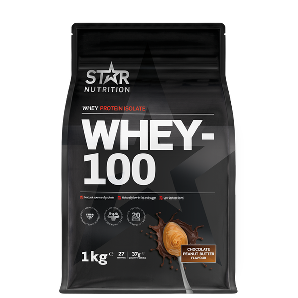 Mellanprodukten: Star Nutrition Whey-100, 1 kg